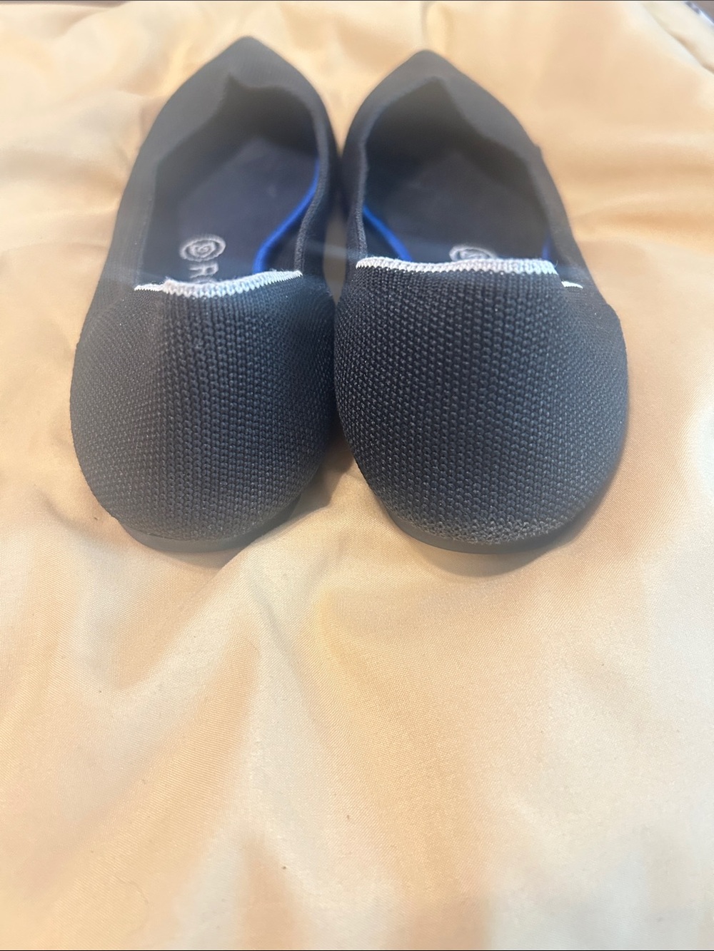 Rothy's Black Pointed Knit Ballet Flats - Picture 4 of 7